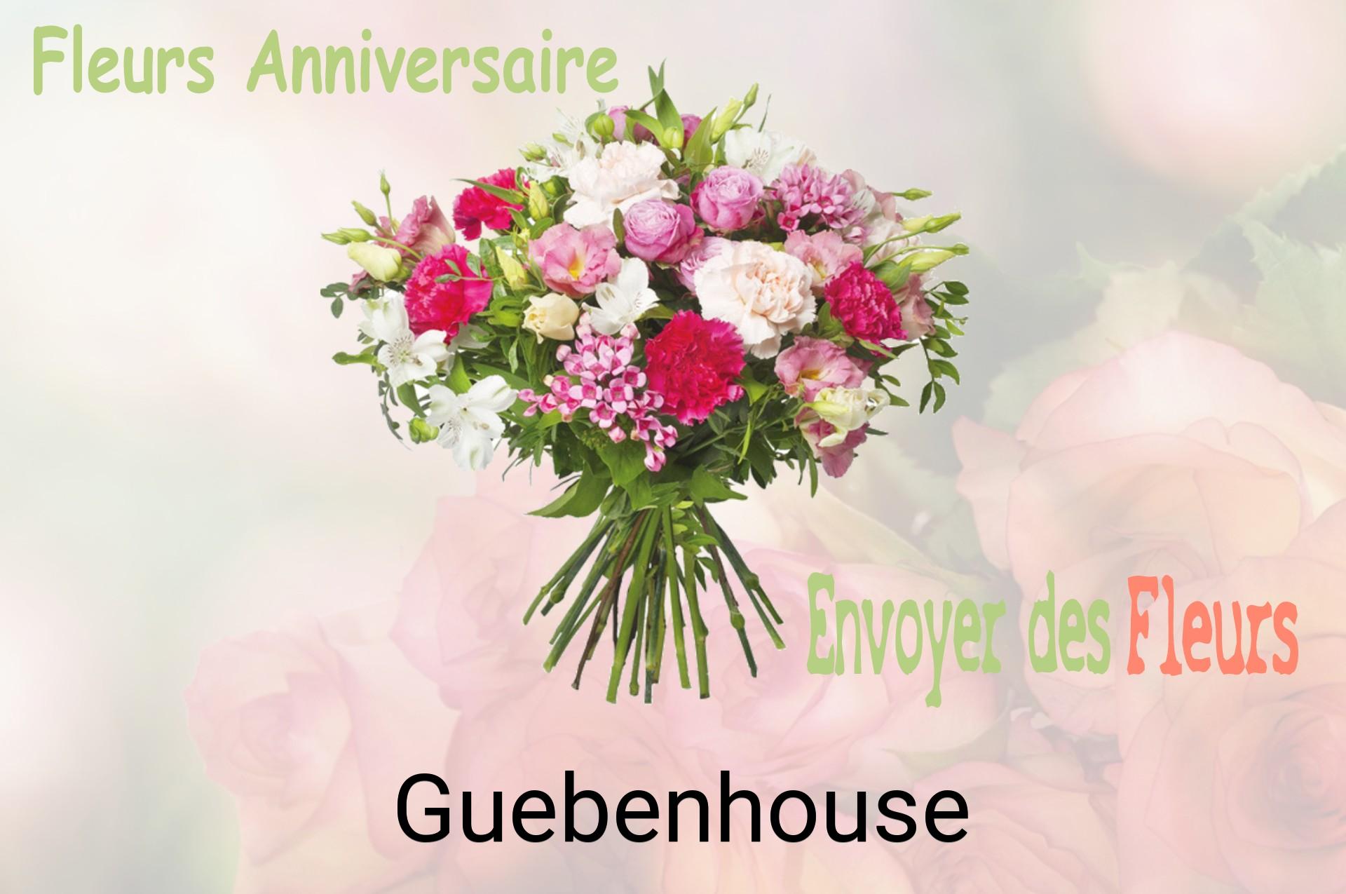 Bouquet de fleurs d’anniversaire livré à Guebenhouse